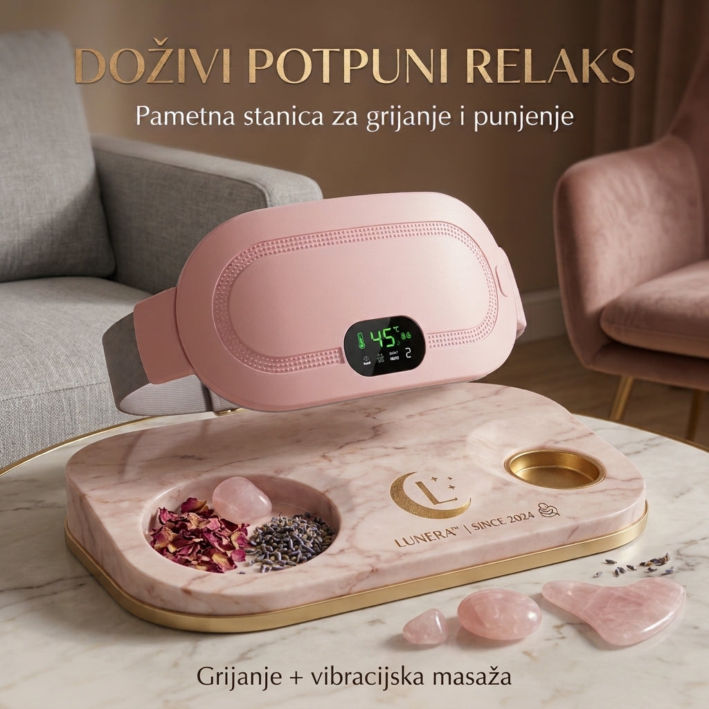 Lunera™ – Pojas za Grijanje i Masažu tokom Menstrualnih Dana