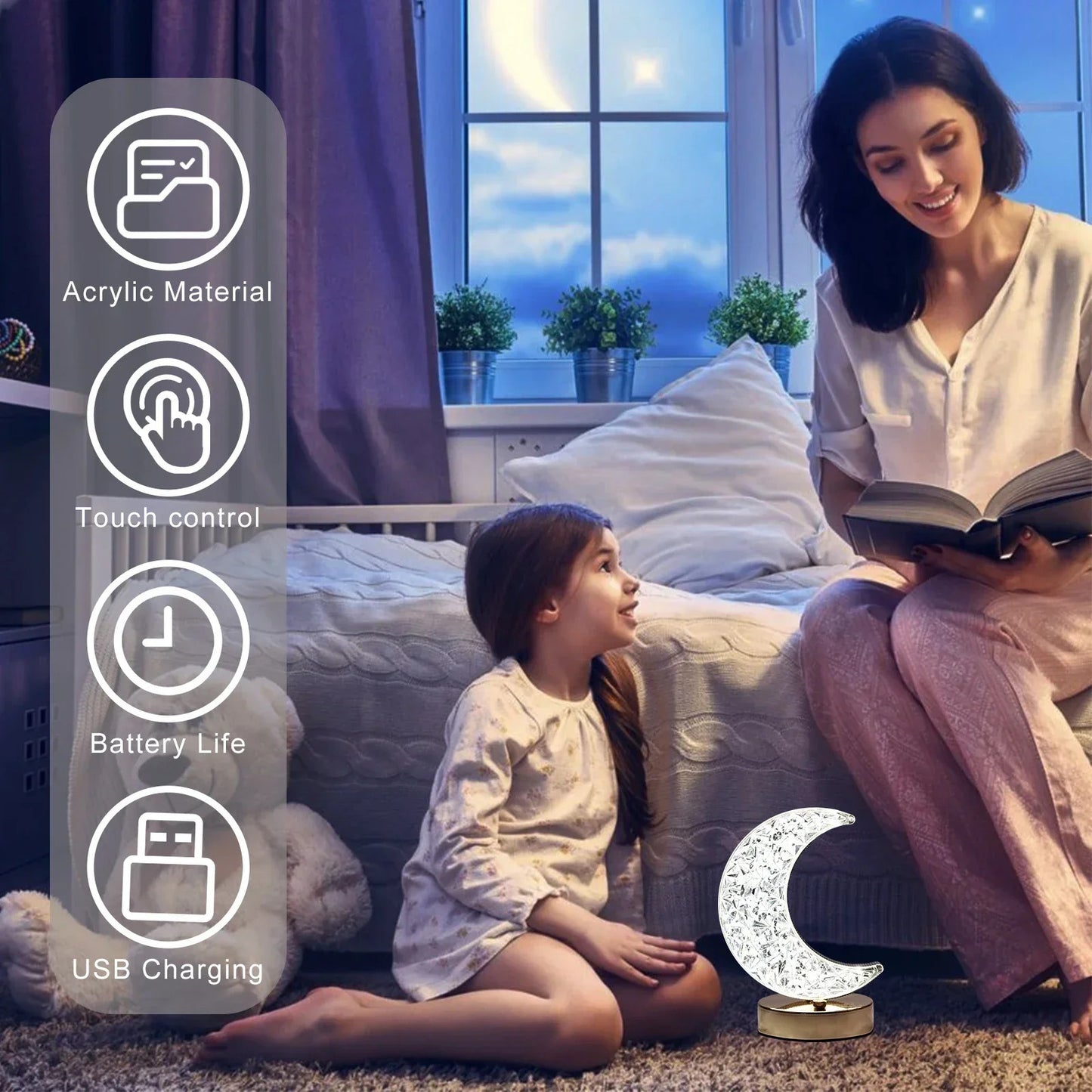 🌙 LED Mjesec Lampa – Svjetlo Ramazana u Vašem Domu🌙