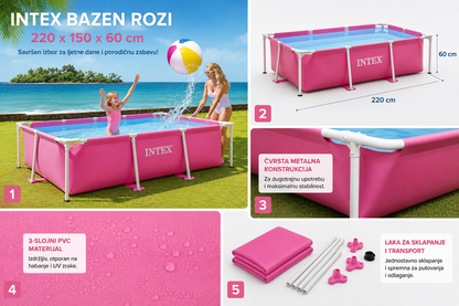 INTEX ROZI BAZEN 220 x 150 x 60 cm