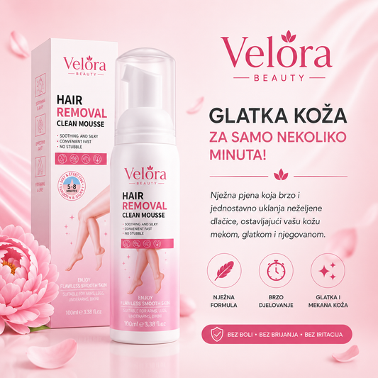Velora Beauty™ Hair Removal Mousse-Pjena za brzo uklanjanje dlačica | 100 ml
