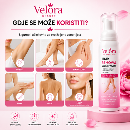 Velora Beauty™ Hair Removal Mousse-Pjena za brzo uklanjanje dlačica | 100 ml