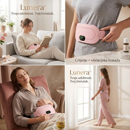 Lunera™ – Pojas za Grijanje i Masažu tokom Menstrualnih Dana
